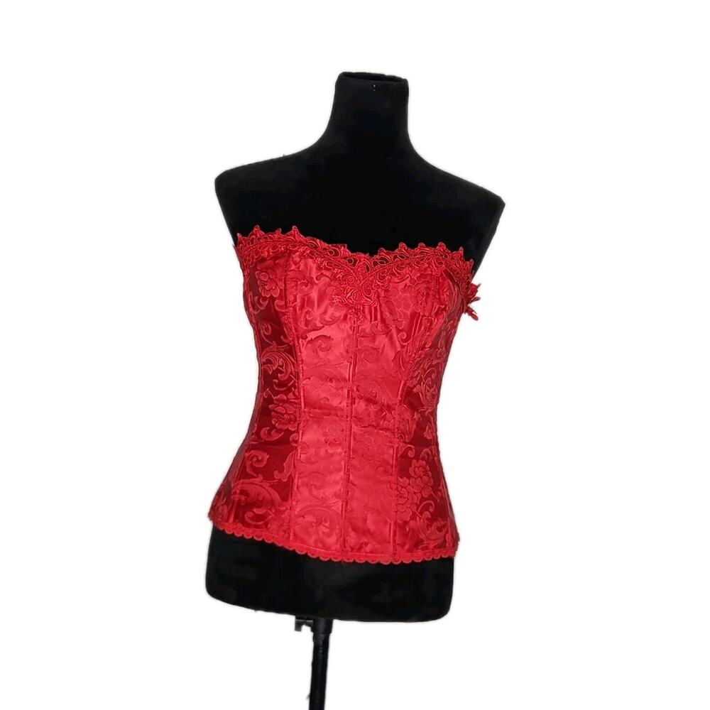 Vintage Frederick's of Hollywood Womens Lace Up Corset 90s Sexy Women's Size 36